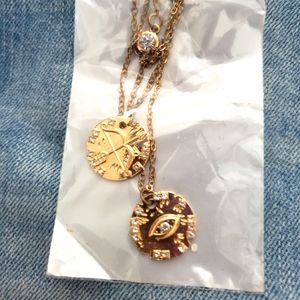 Evil Eye 3 Layered Necklace